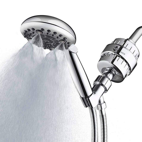 Aqua Earth high-output filter maintains strong shower water pressure