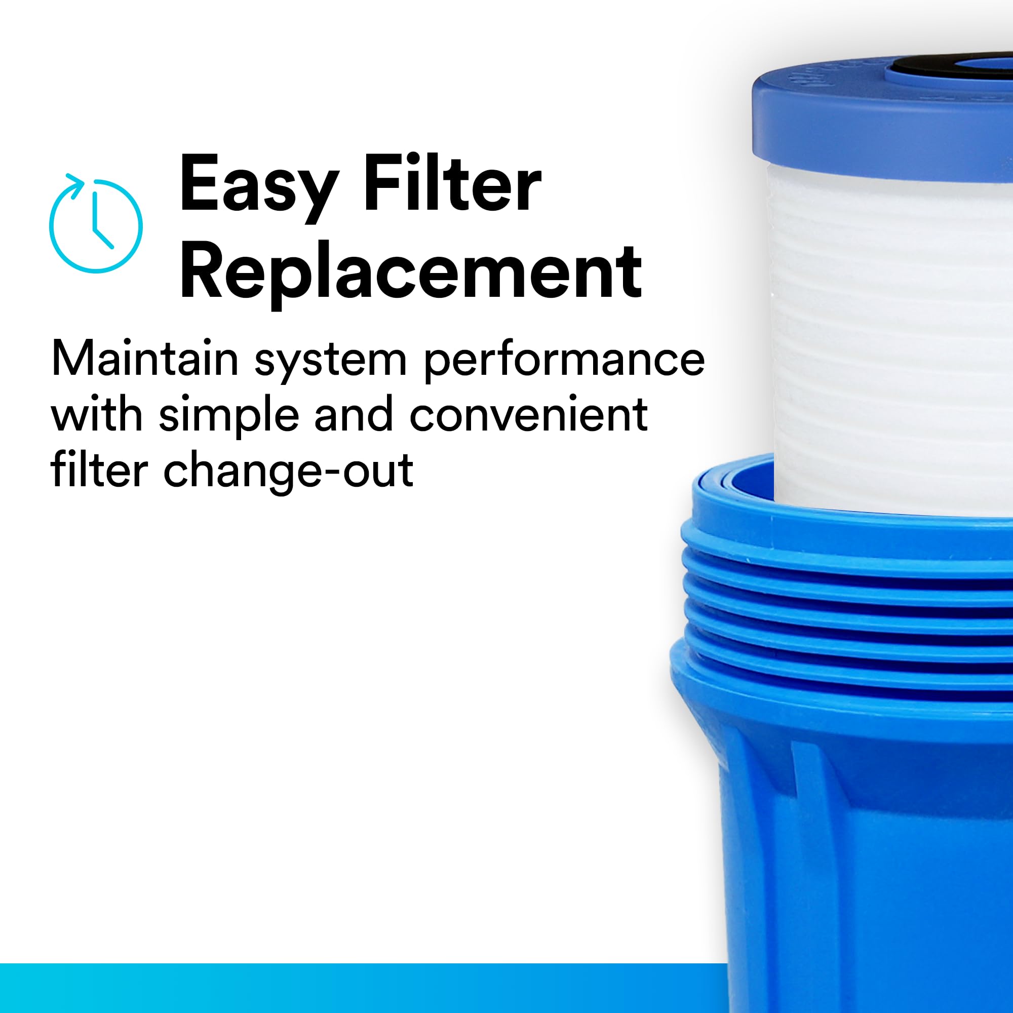 AP810-2 reduces rust and sediment to improve water clarity.