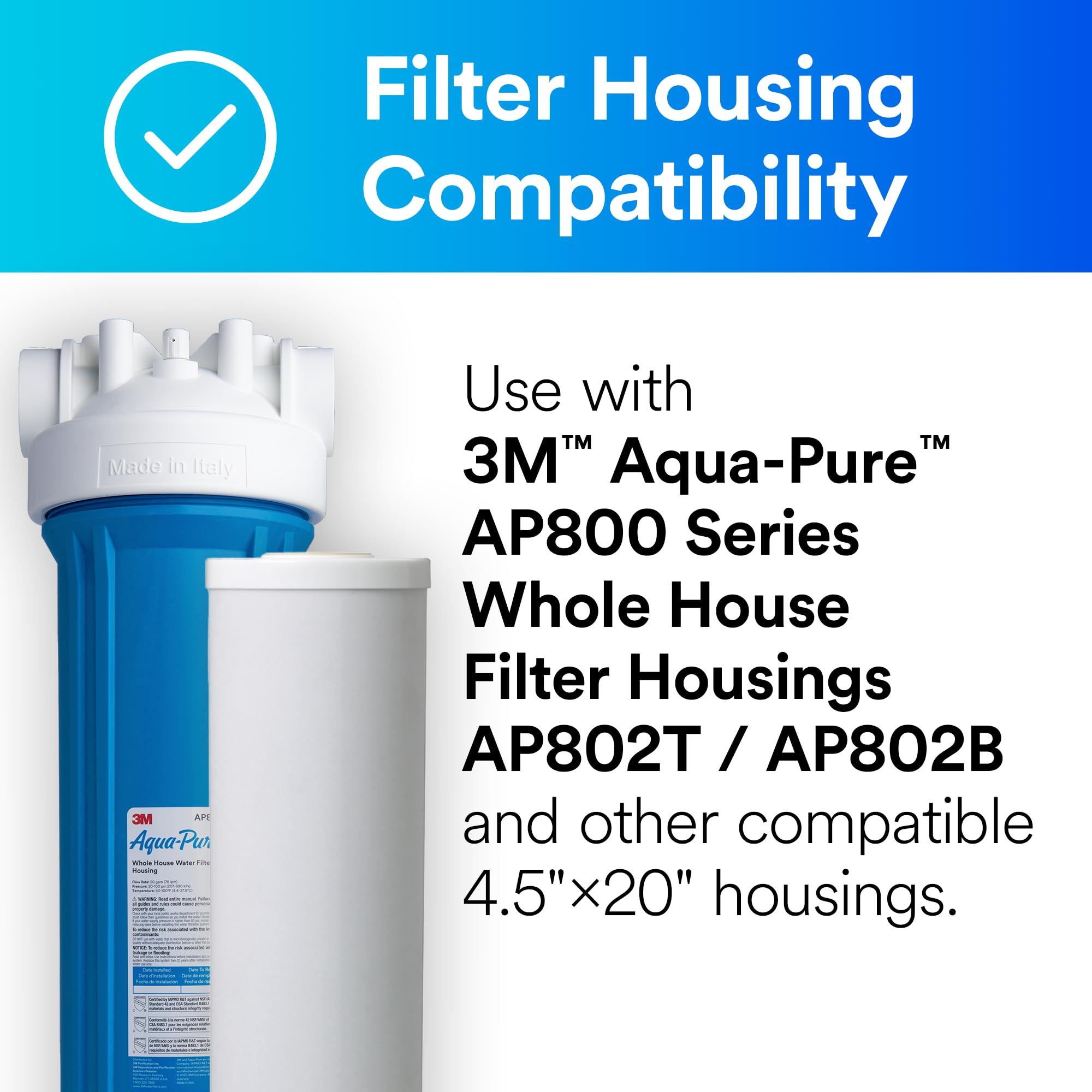 Aqua-Pure AP817-2 installed in a whole-house filtration housing