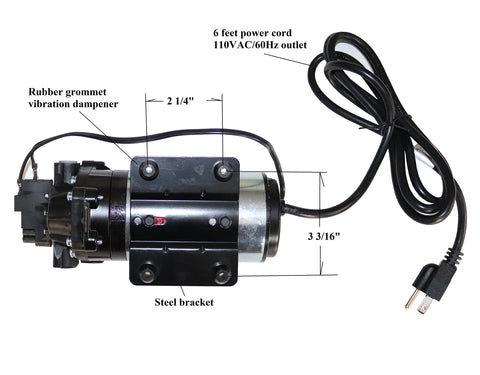 Aqua Tec delivery pump with cord and label ready for plug-in installation