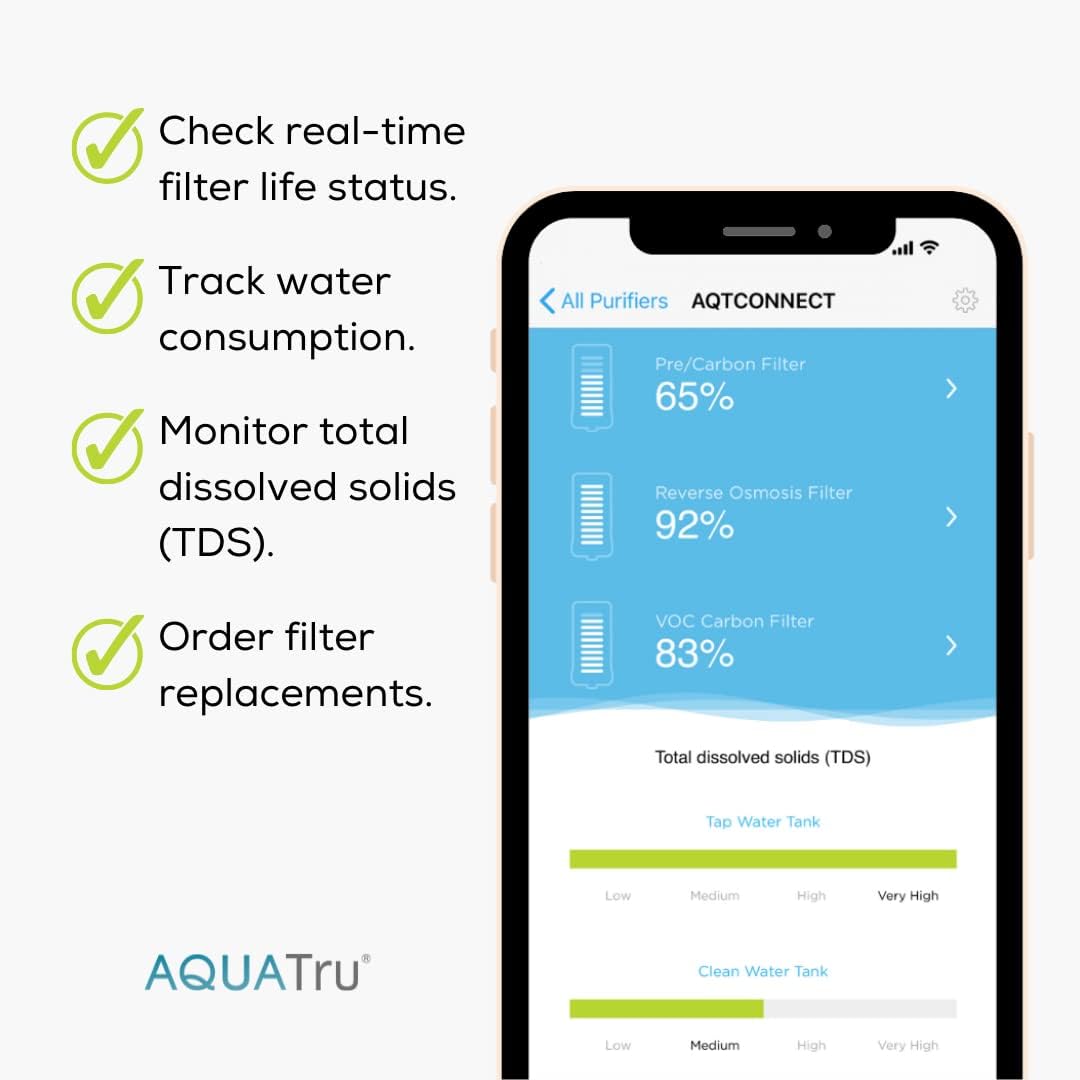 AquaTru Classic easy filter replacement to maintain performance