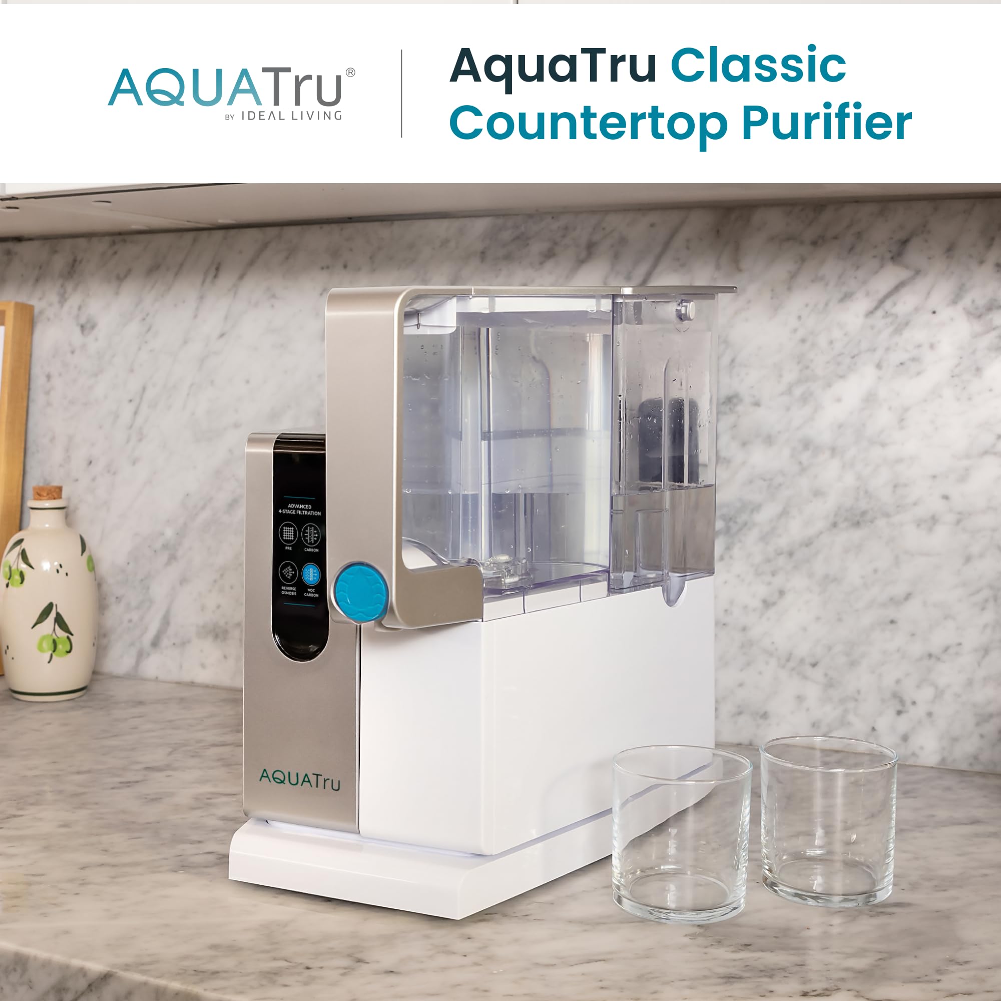 IAMPO-certified AquaTru Classic demonstrates trusted contaminant removal at home.