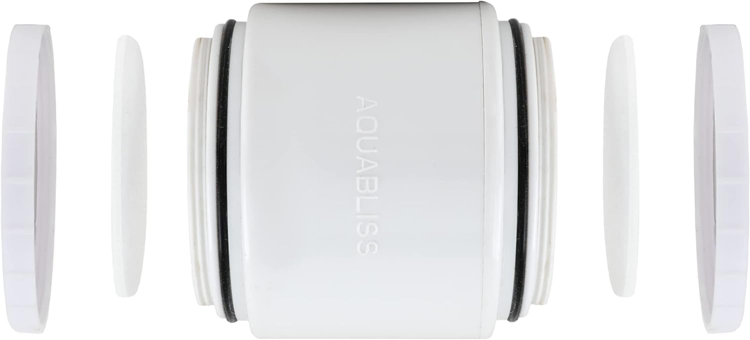 AquaBliss helps nails feel stronger with mineral-rich shower water.