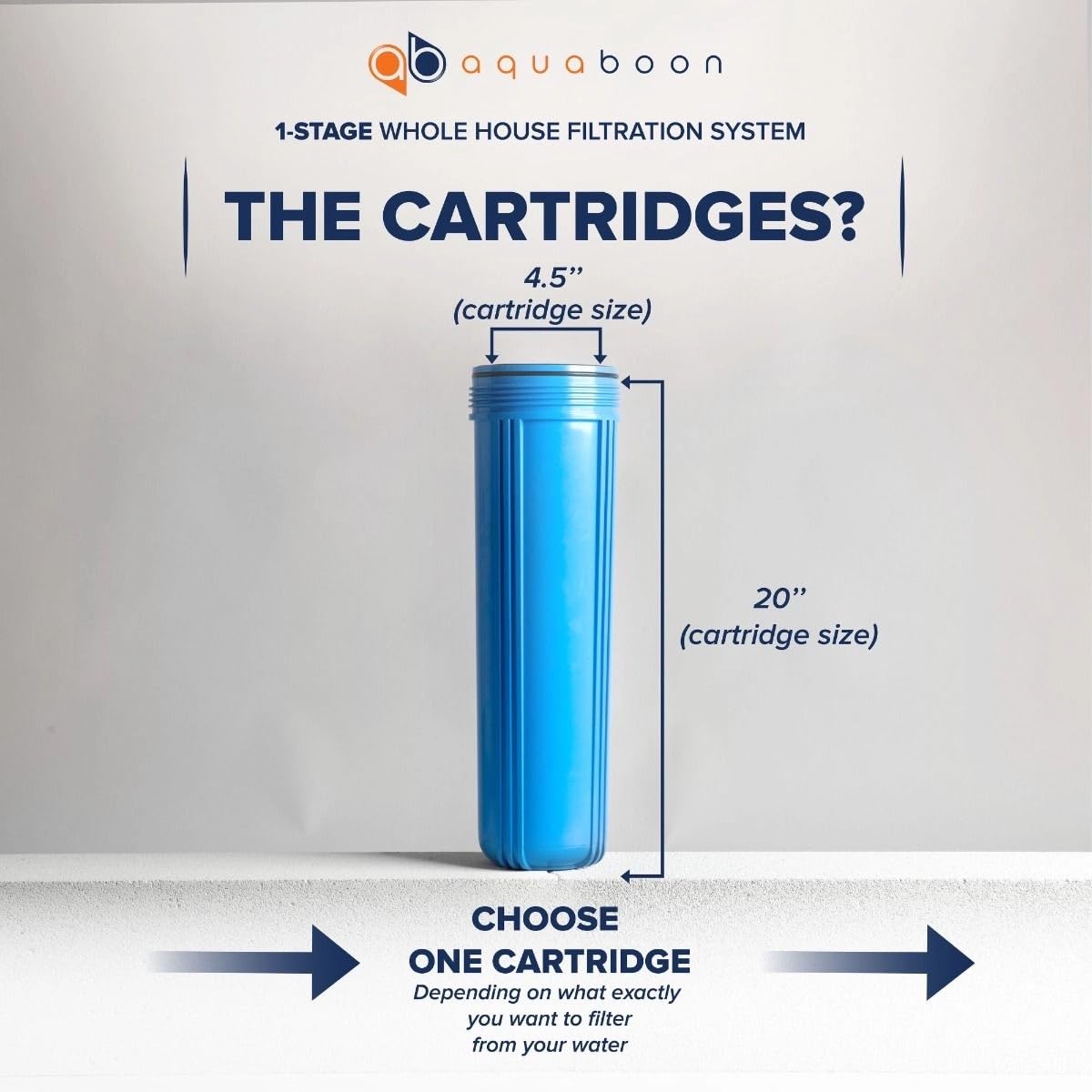 Aquaboon 1-inch port inlet-outlet supports high-flow performance.