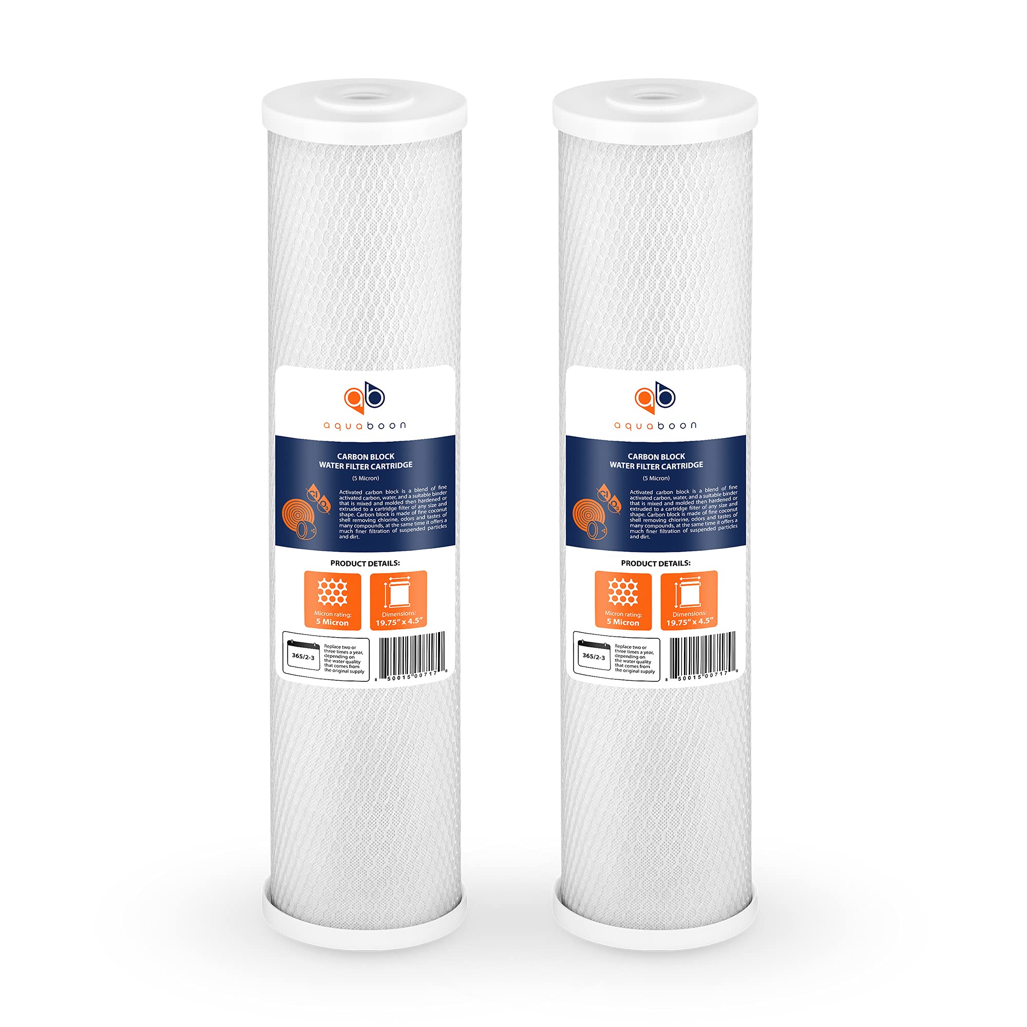 Aquaboon 4.5x20 carbon filter installation demonstrates quick setup for clean water.