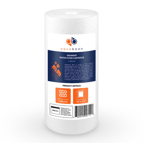 Aquaboon 4 pack provides economical whole house sediment filtration