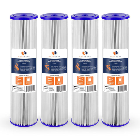 Aquaboon 5-micron sediment filter fits 20x4-5 housing for cleaner water