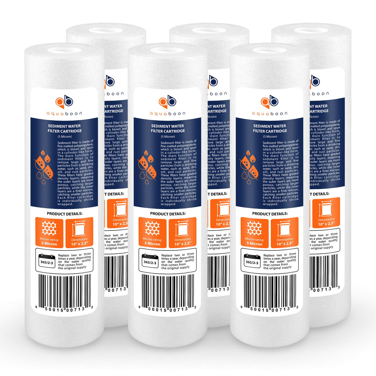 Aquaboon 5 micron sediment filter assembly for clean, clear water at every tap.