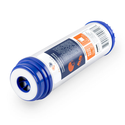 Aquaboon activated carbon filter 10x2.5 enhances taste and odor control