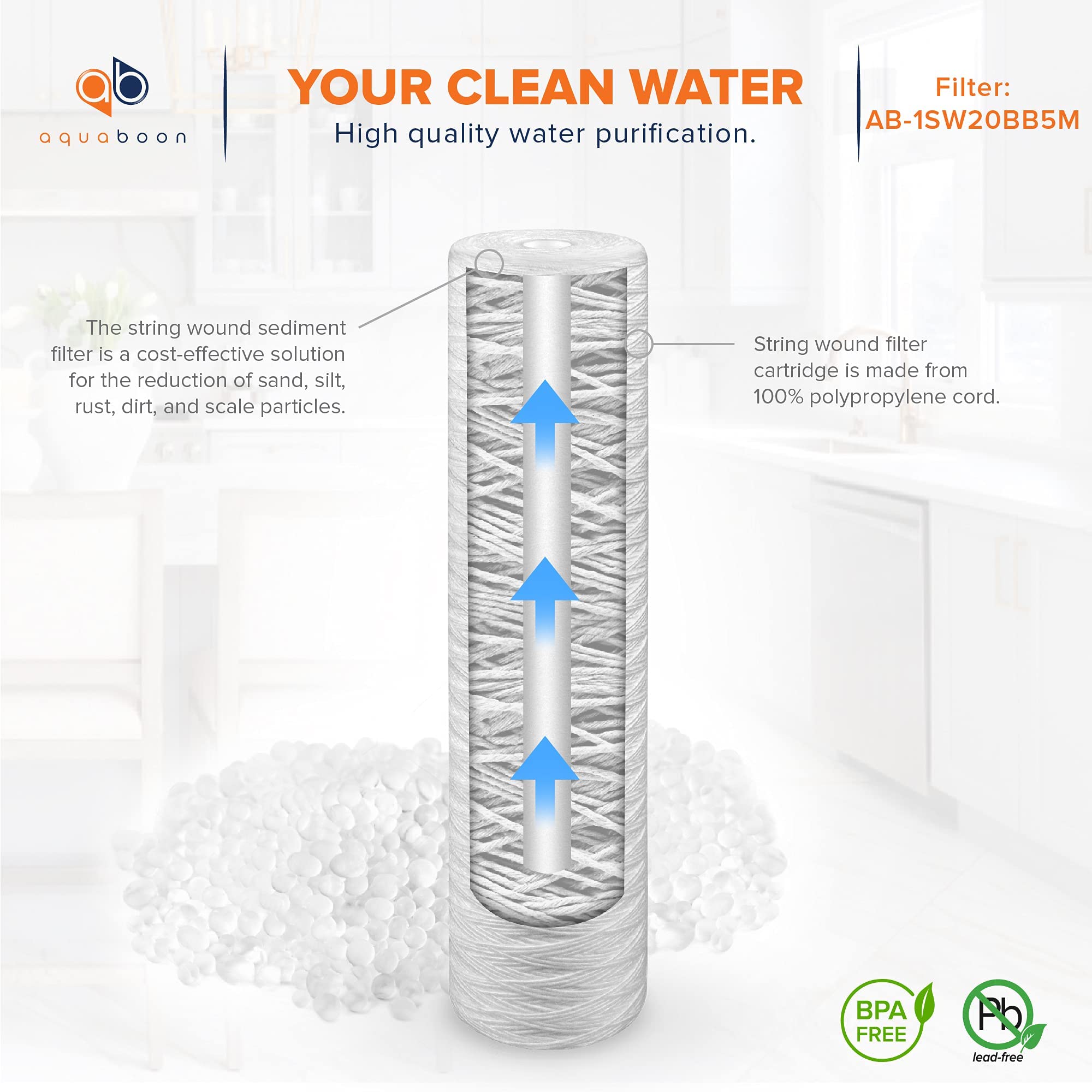 Aquaboon maintains steady water pressure across a whole-house filtration setup.