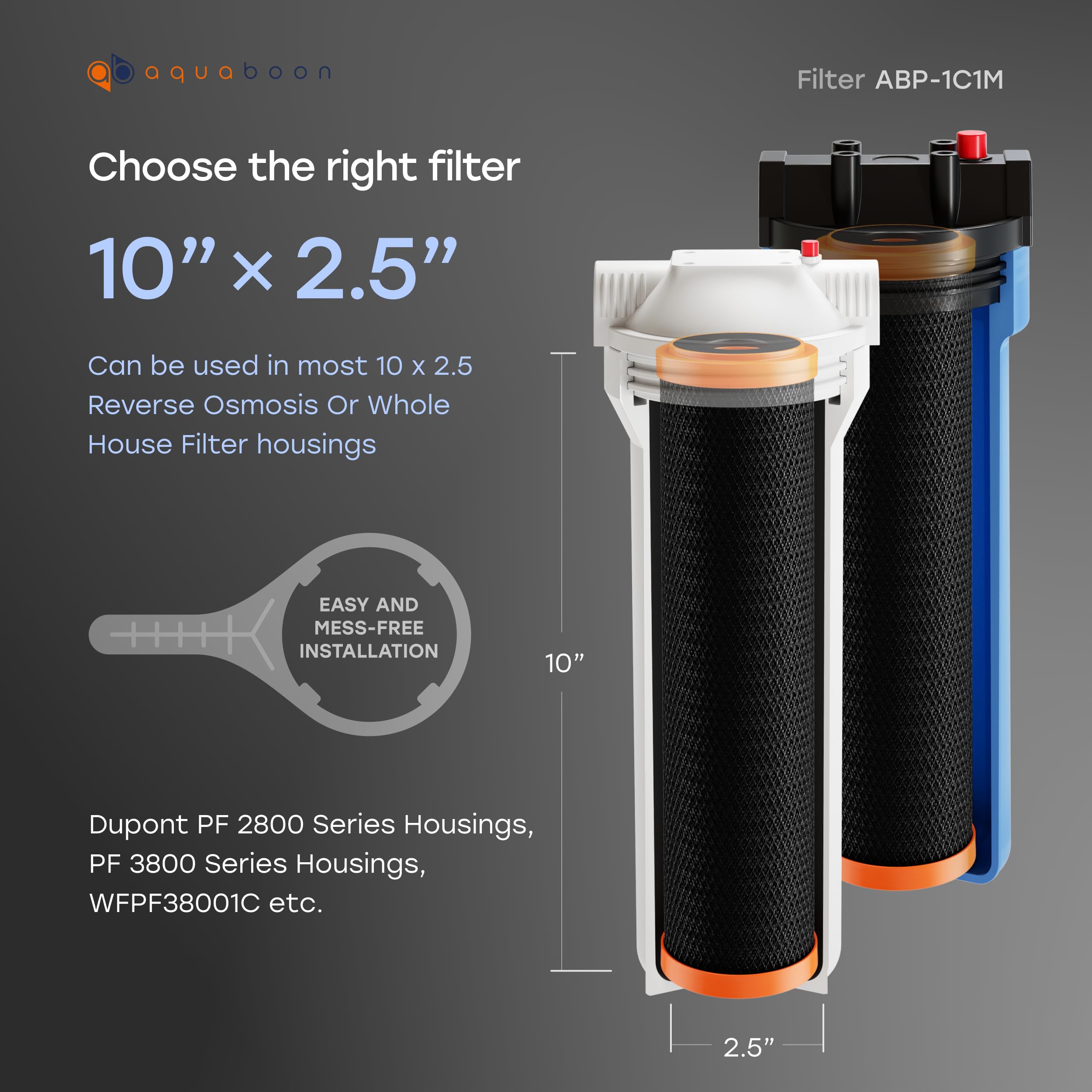 Aquaboon versatile setup for countertop, under-sink, and RV filtration.