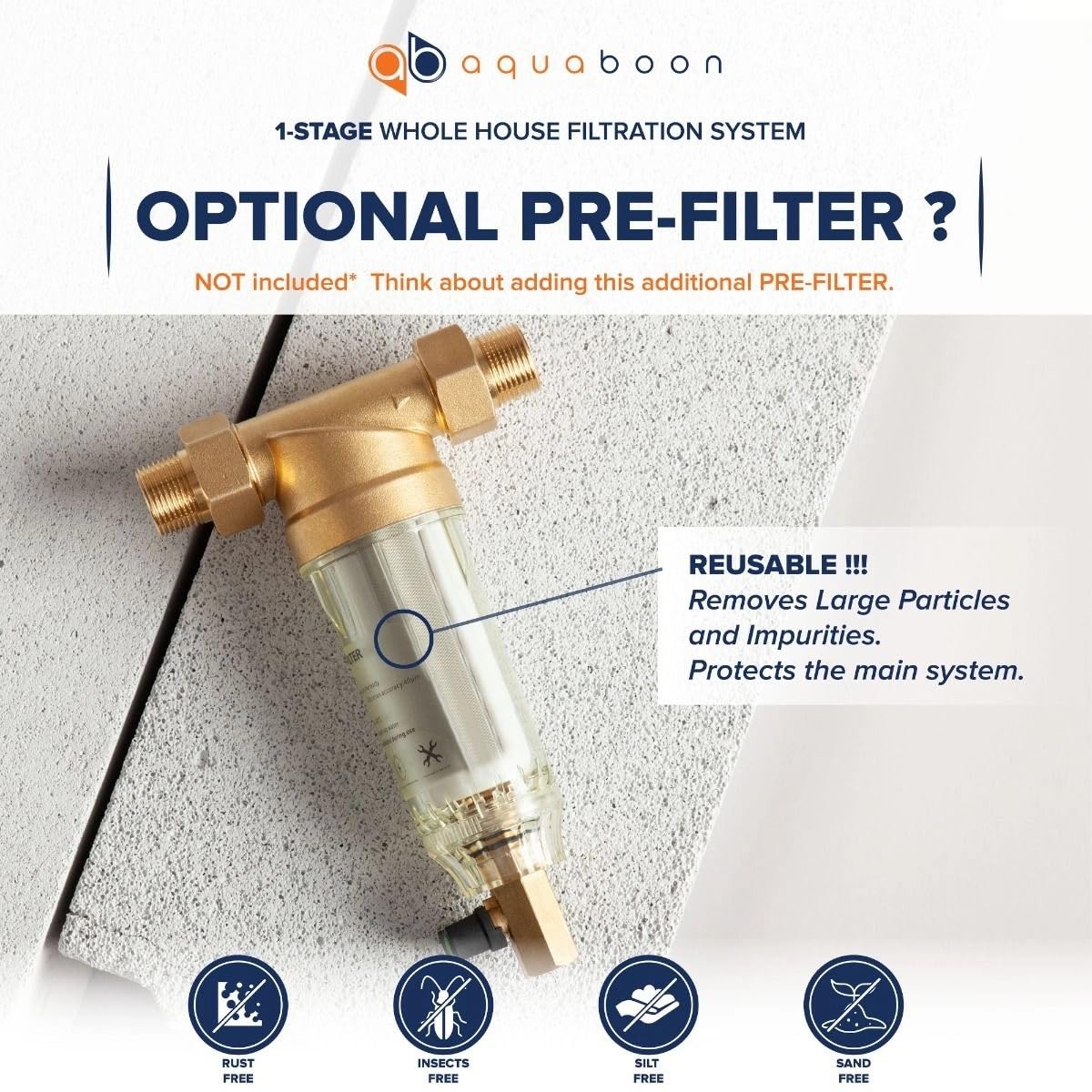 Aquaboon durable filter-system construction supports reliable everyday filtration.