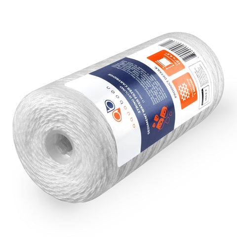 Aquaboon 1 micron cartridge reduces sediment for clearer water.