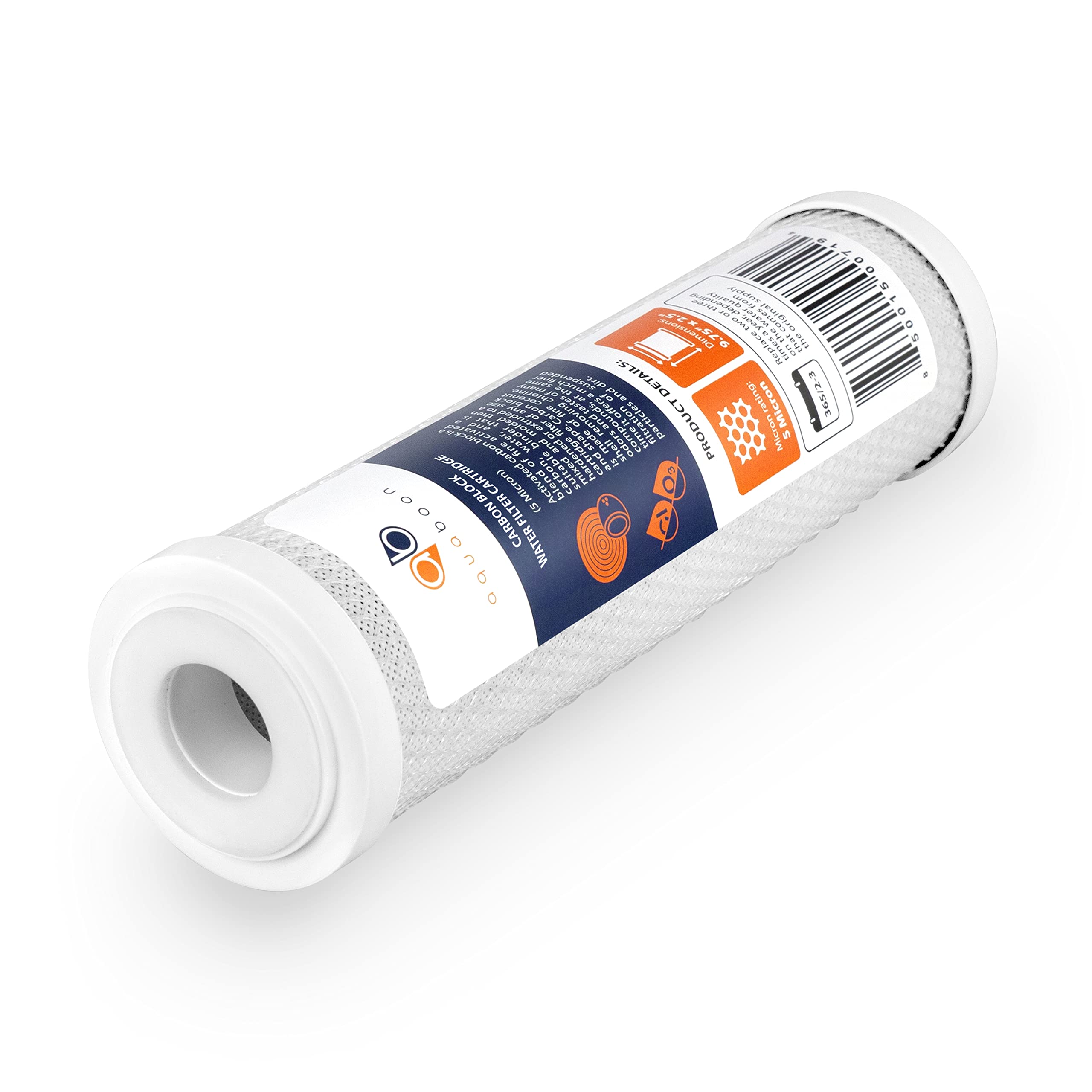 Aquaboon GAC filter cartridge 10x2.5 reduces chlorine and odors