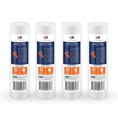Aquaboon grooved sediment filter 10x2.5 shows enhanced filtration for cleaner well water