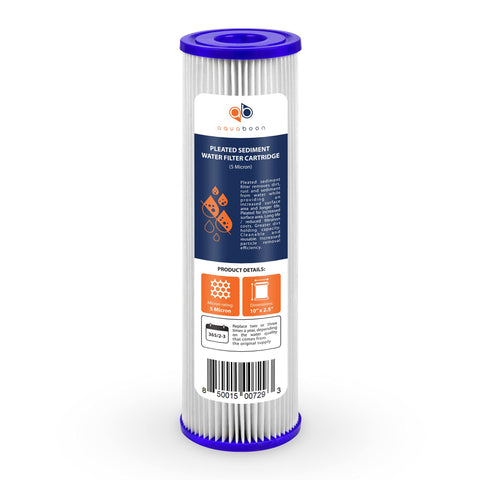 Aquaboon non-woven polyester pleated filter resists chemicals for durable long-term use.