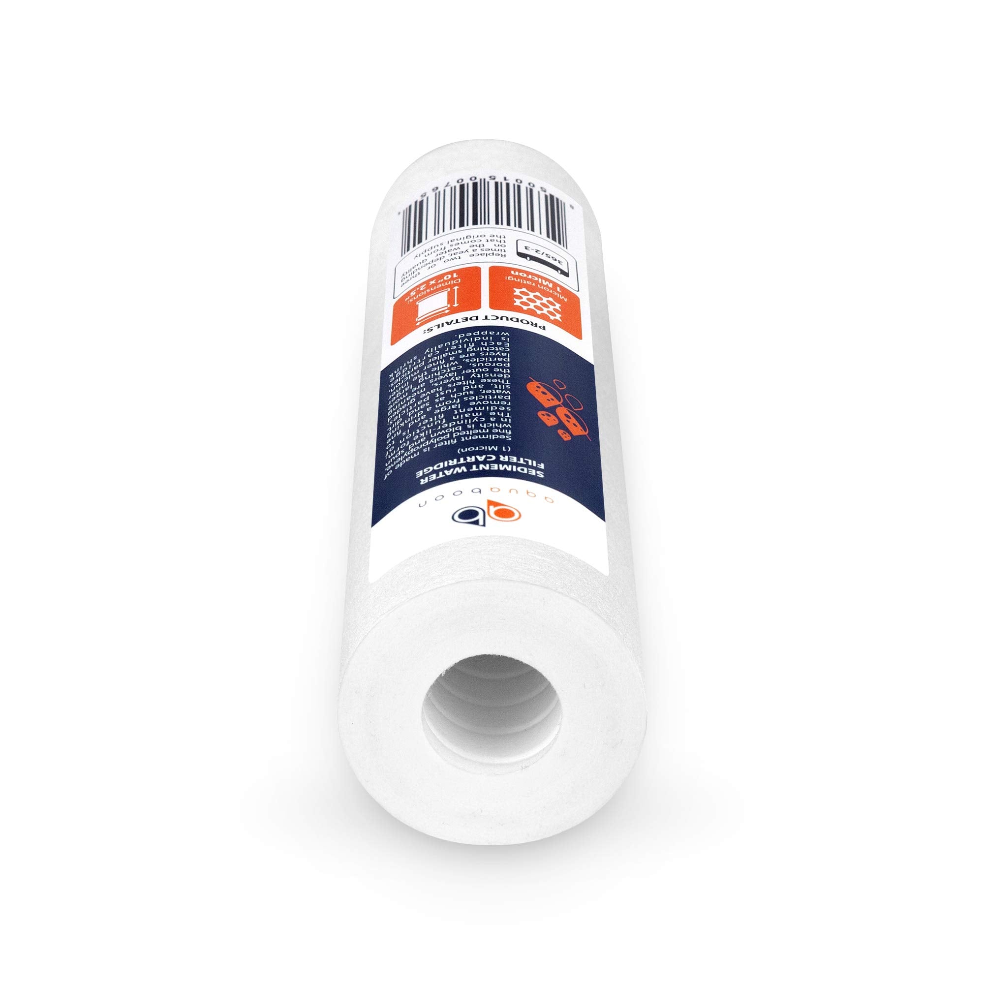 Aquaboon capacity chart for 10x2.5 inch sediment filter