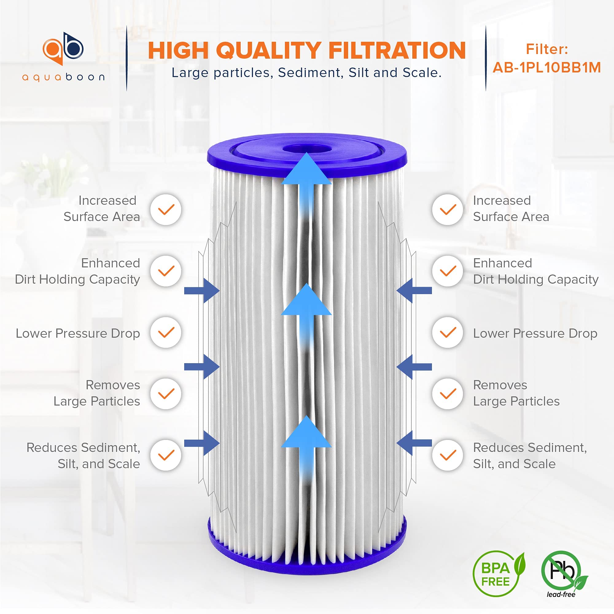 Aquaboon 2-pack well filter offering value and dependable replacement.