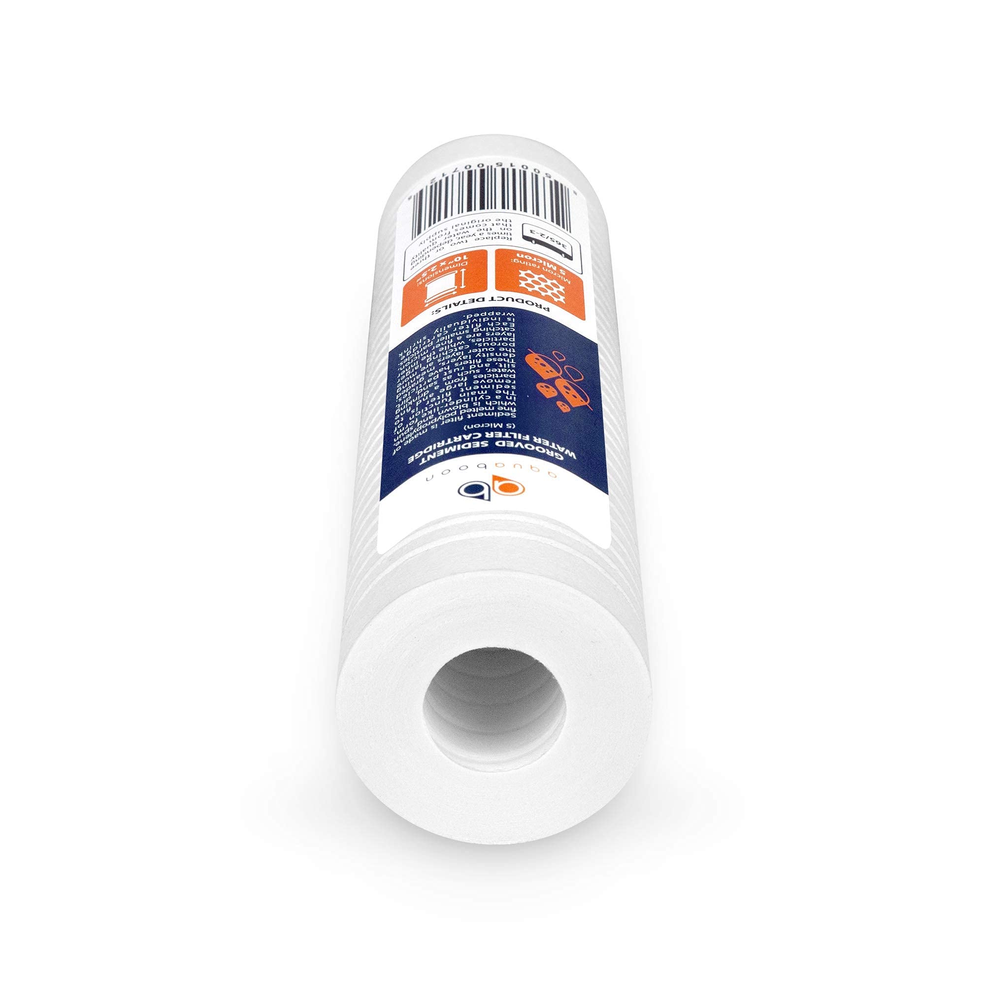 Universal compatibility tag on Aquaboon 10-inch housings for versatile use