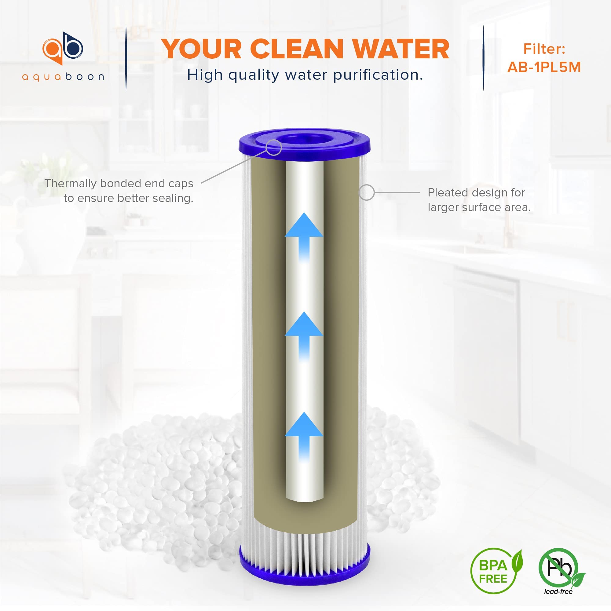 Aquaboon maintains steady water pressure while delivering clean water.