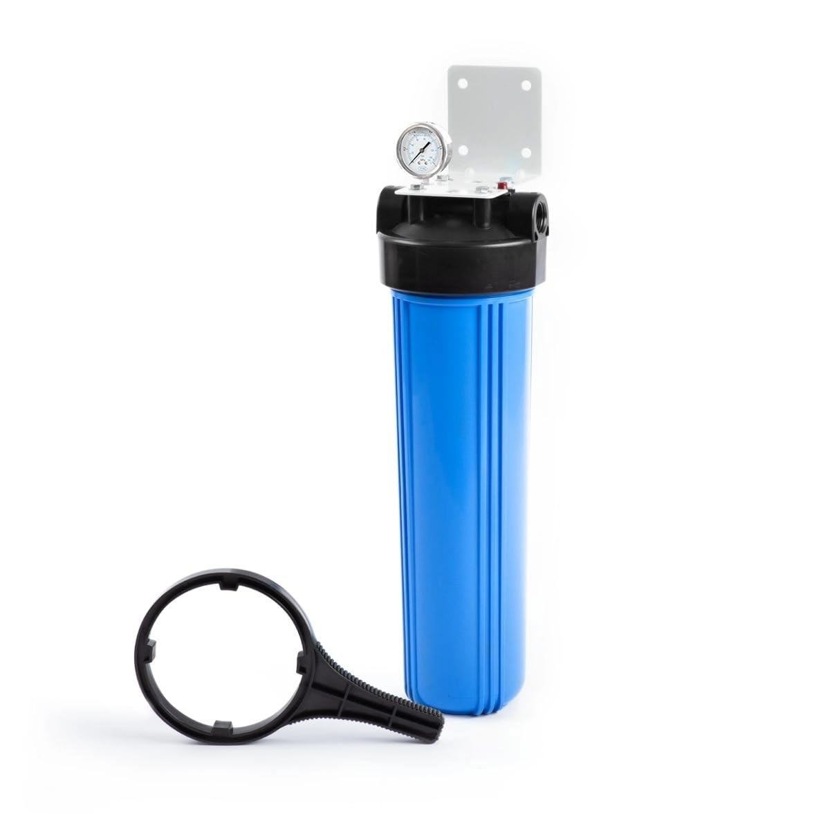 Aquaboon whole-house filter front view for clean water at all taps.