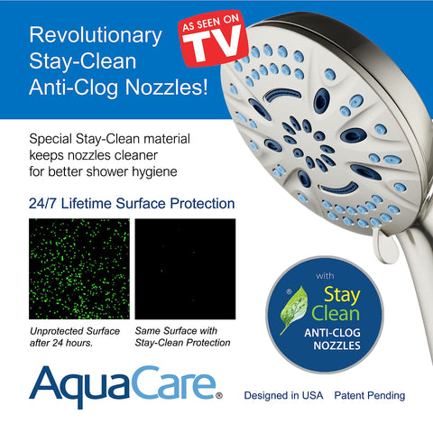 AquaCare Magneton includes two magnetic brackets for overhead and close use.