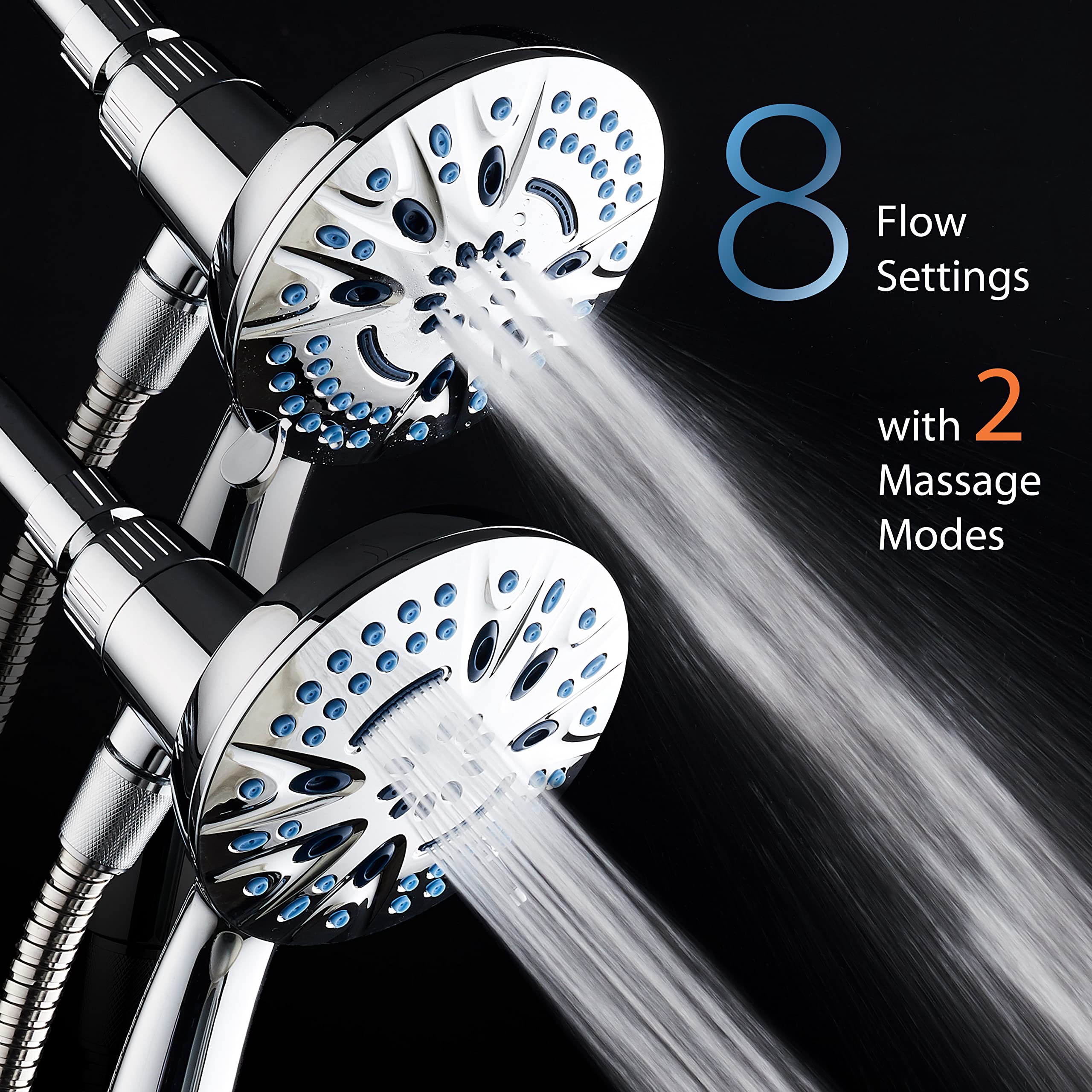 AquaCare Magneton dual magnetic brackets support overhead and close-use mounting.