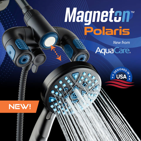 AquaCare Polaris handheld magnetic dock for easy rinsing and storage