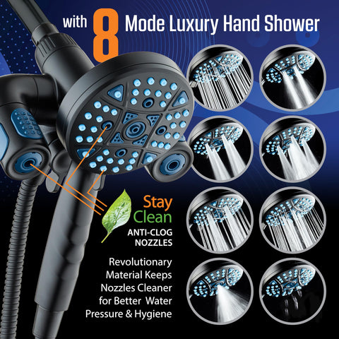 AquaCare Polaris matte black finish adds modern bathroom style
