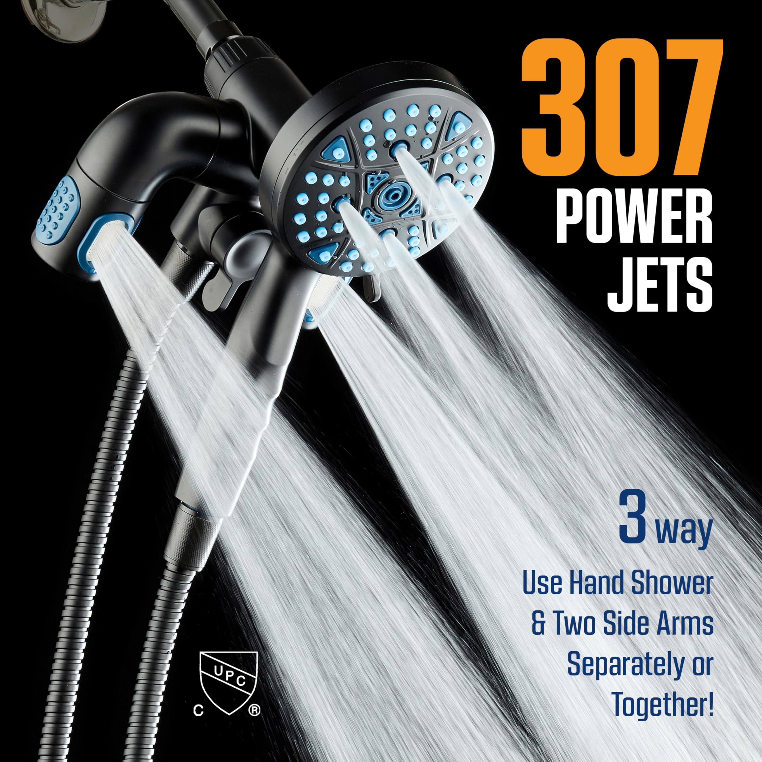 AquaCare Polaris Stay-Clean jets resist buildup for consistent spray