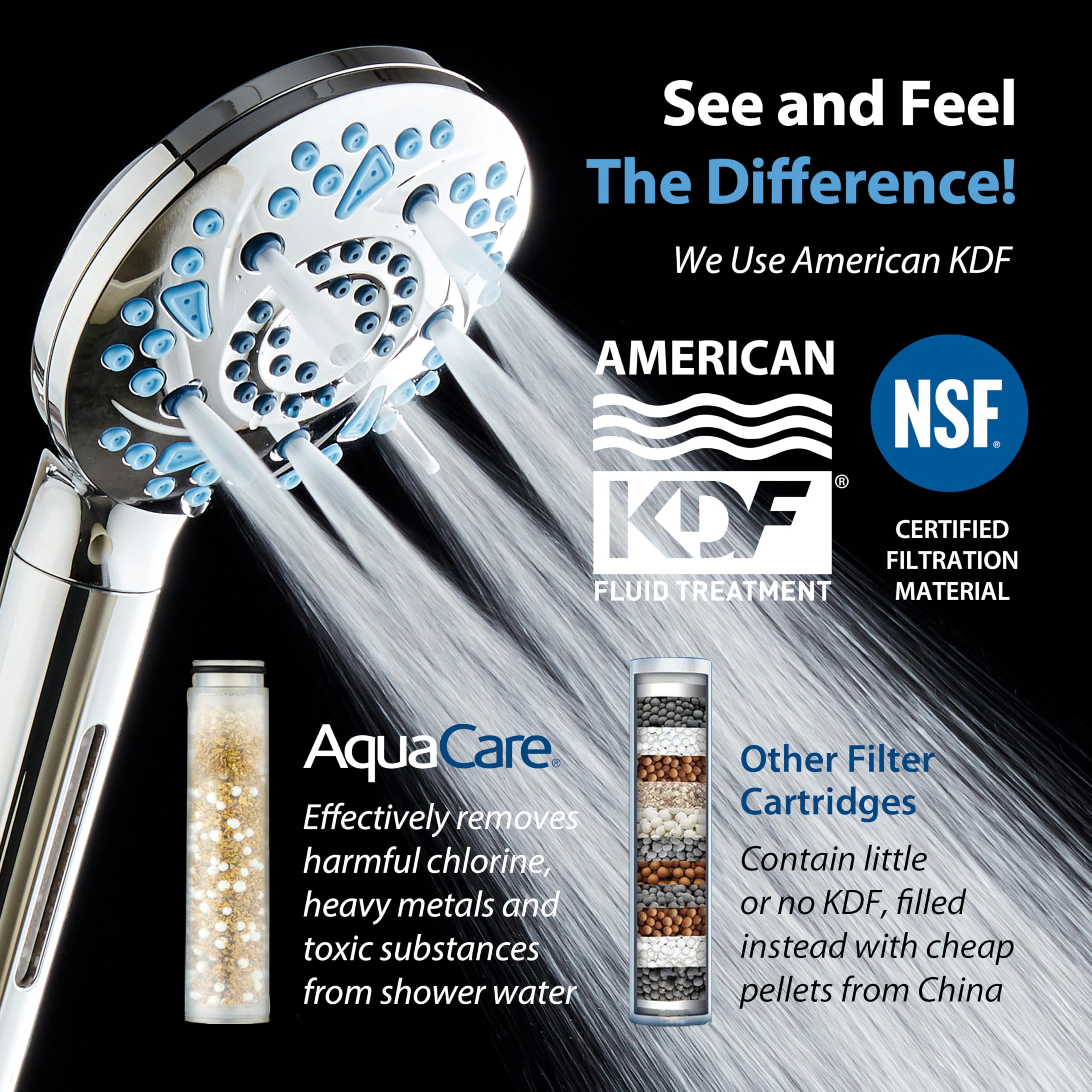 AquaCare power wash mode enables quick tub and tile cleaning after use.