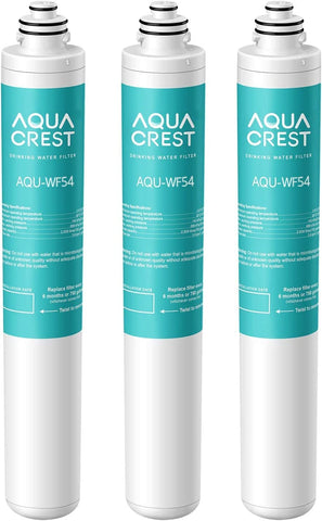 AQUACREST 9001 under-sink filter pack-three for convenient replacements.