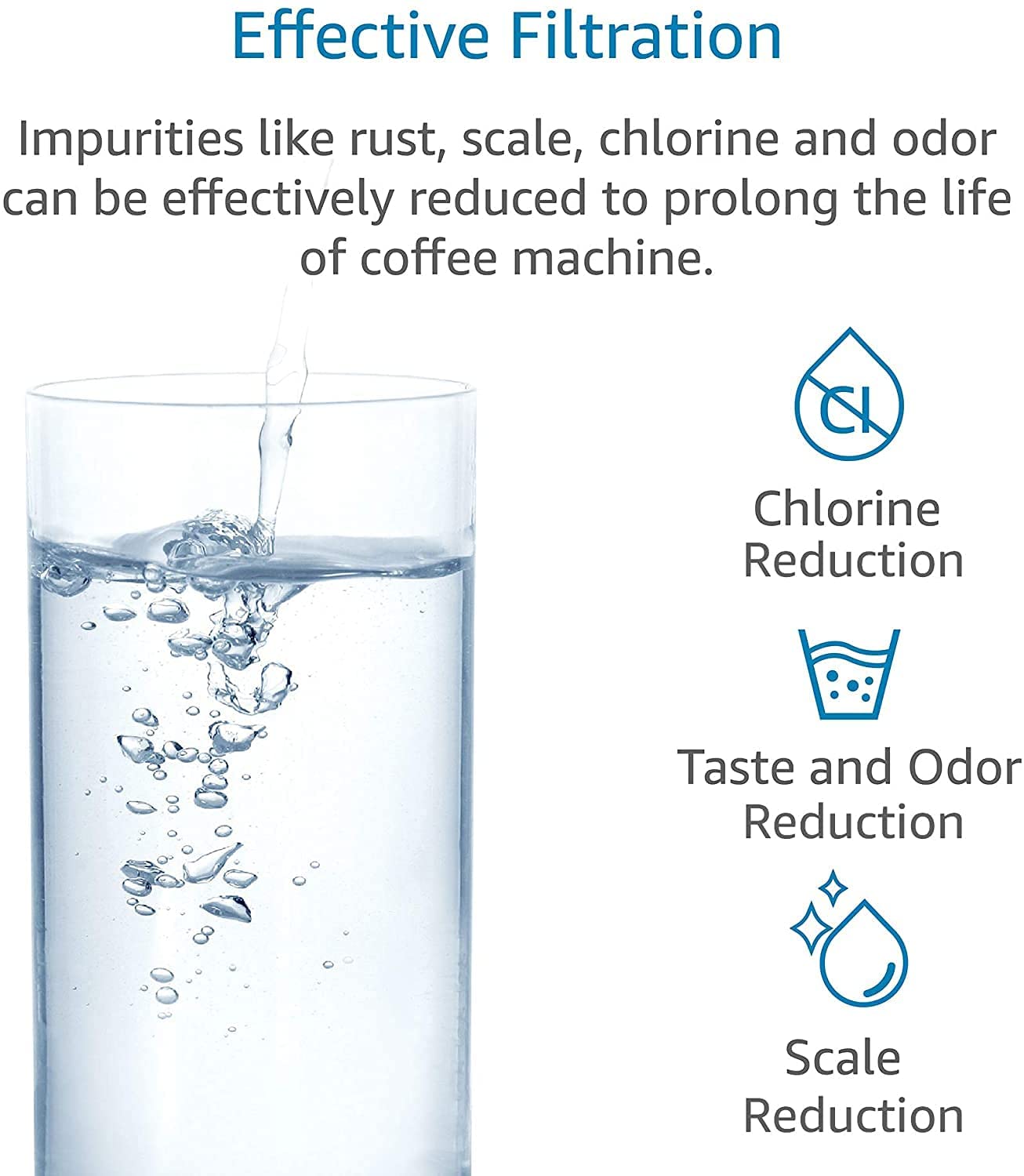 Aqua Crest activated carbon close-up illustrating filtration media quality.