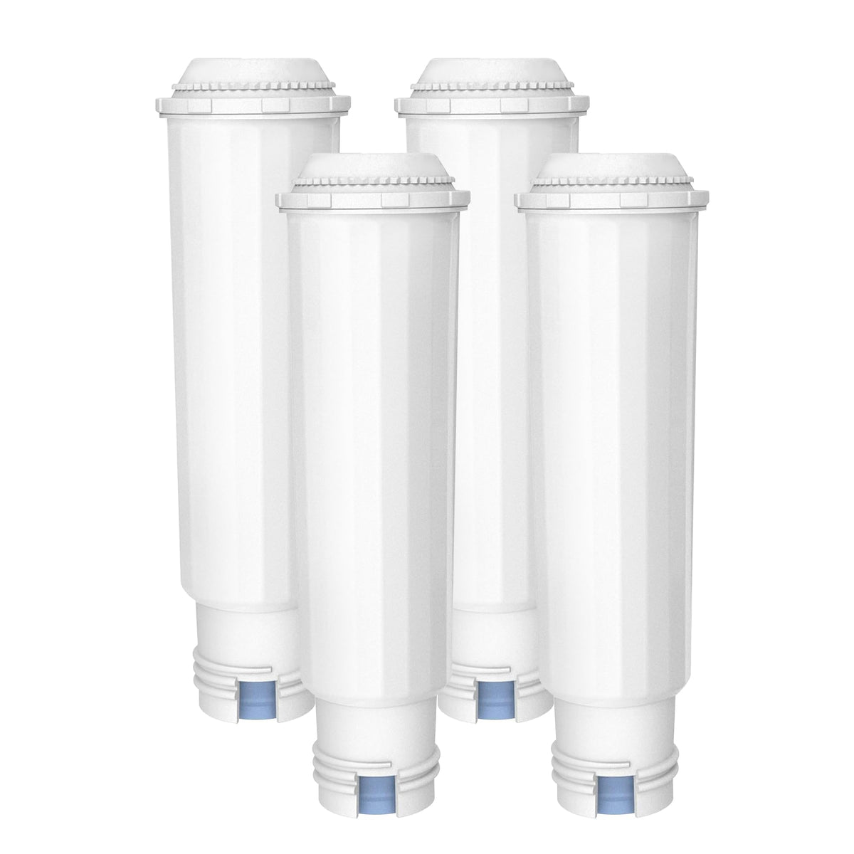 Aqua Crest coffee water filter pack shows chlorine reduction for better taste.