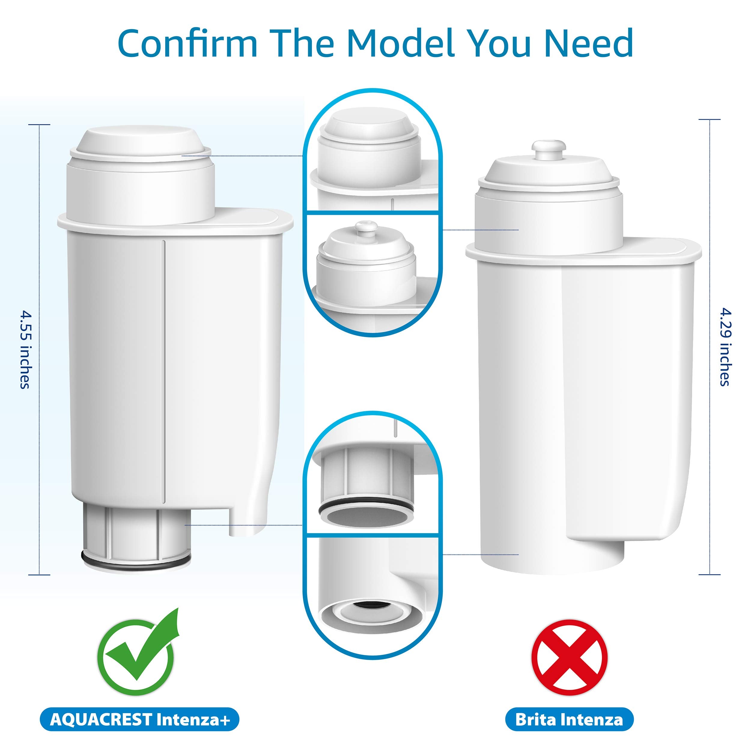 AQUA CREST easy-install filter, no tools required for quick setup