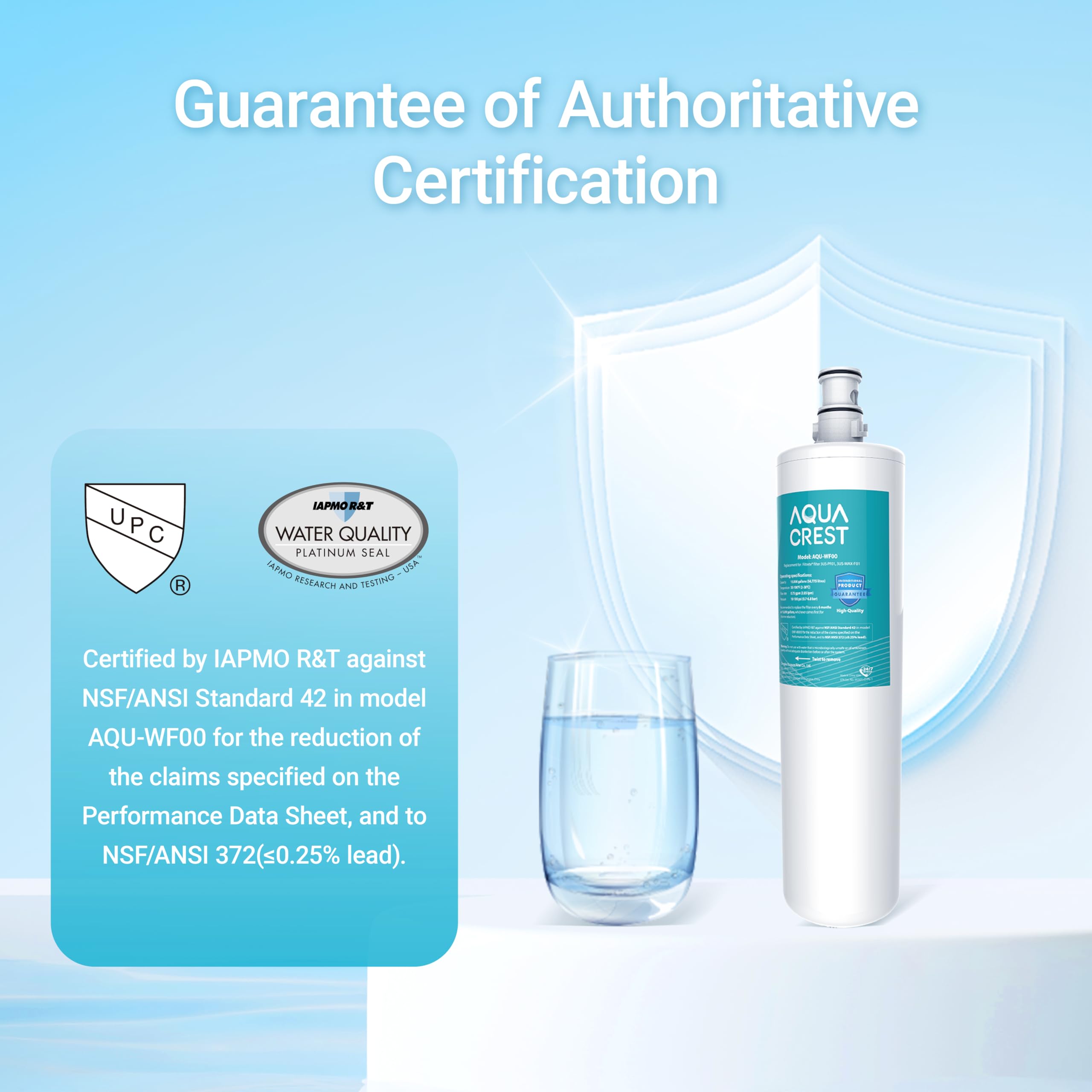 Aqua Crest aquacrest-nsf-42-certified-filter shows certified filtration performance.