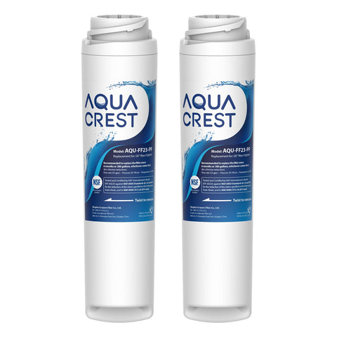 Aqua Crest under-sink filter FQROPF assembly for quick, tool-free installation.