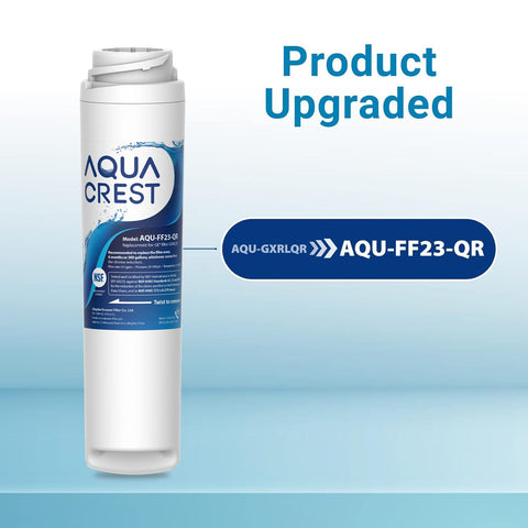 Aqua Crest under-sink filtration setup demonstrating easy swap.