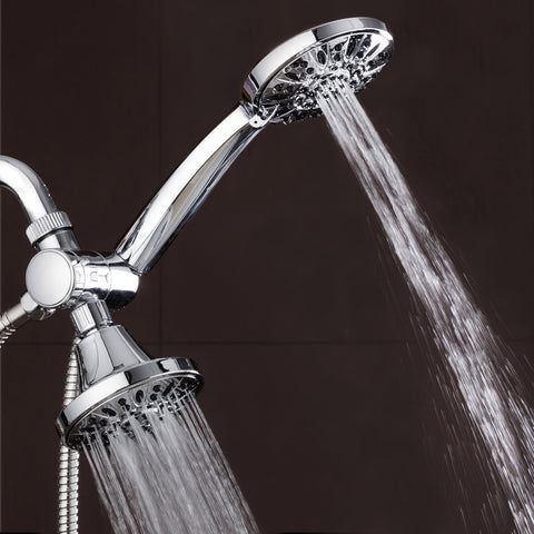 AquaDance 3-way water diverter enabling smooth transitions between heads