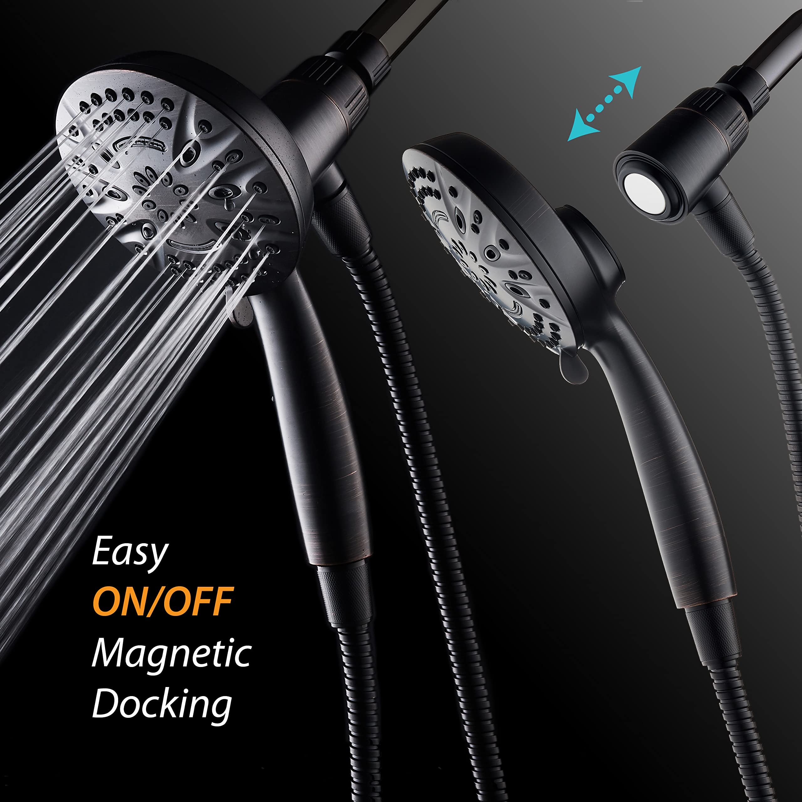 AquaDance 4-zone-click-lever-dial provides precise flow control.