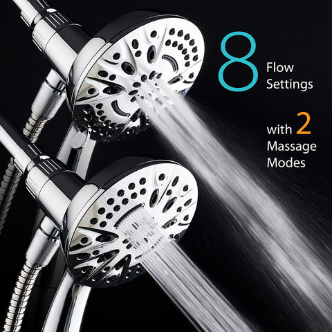 AquaDance 72-inch stainless hose for extended reach and flexible rinsing.