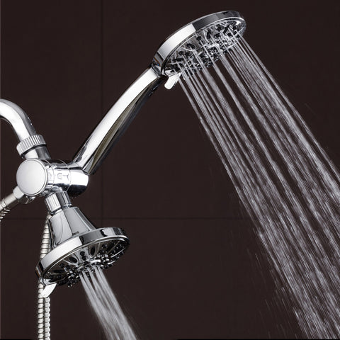 AquaDance all-chrome finish with durable brass nuts for lasting fit