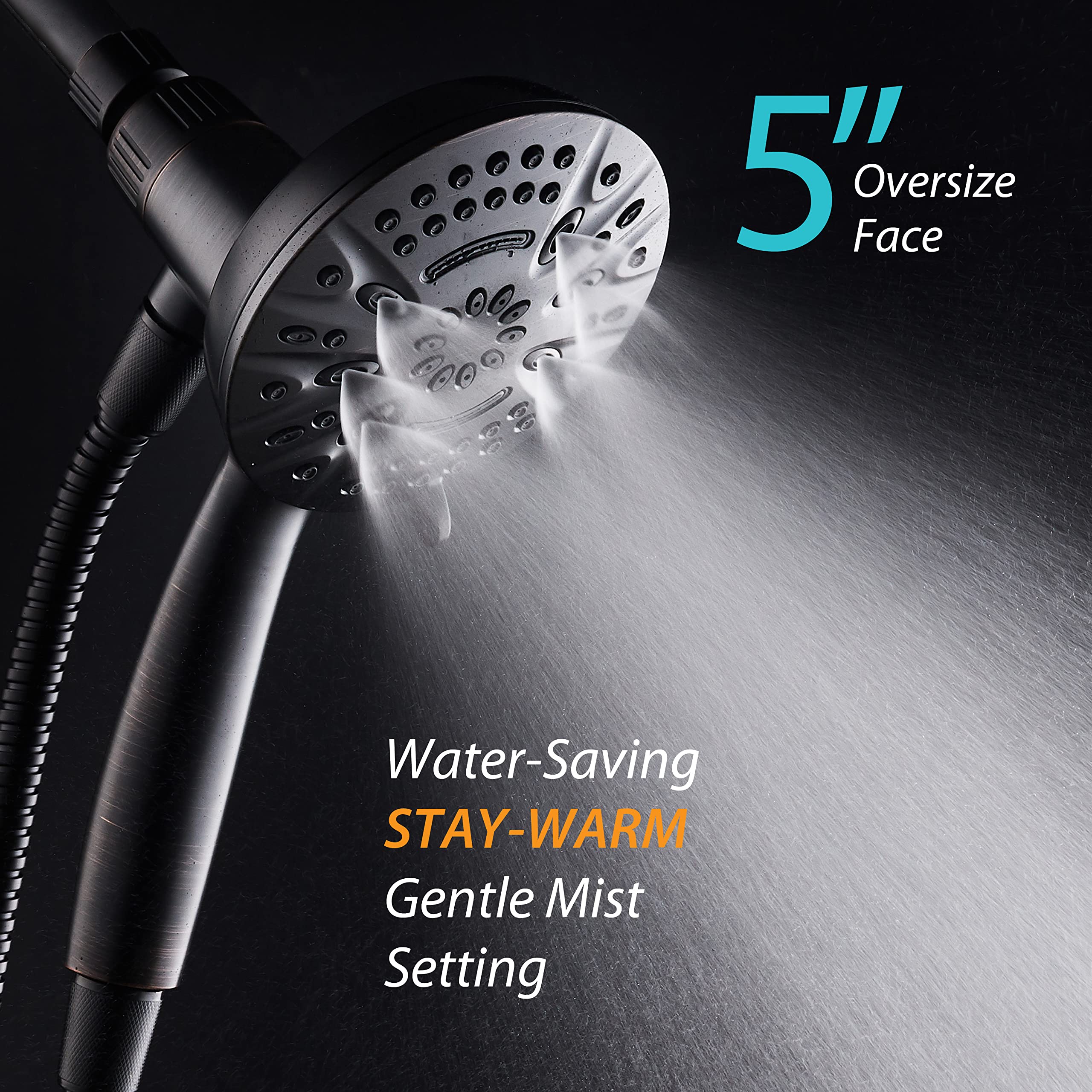 AquaDance angle-adjustable-magnetic-docking-bracket enables hands-free overhead use.