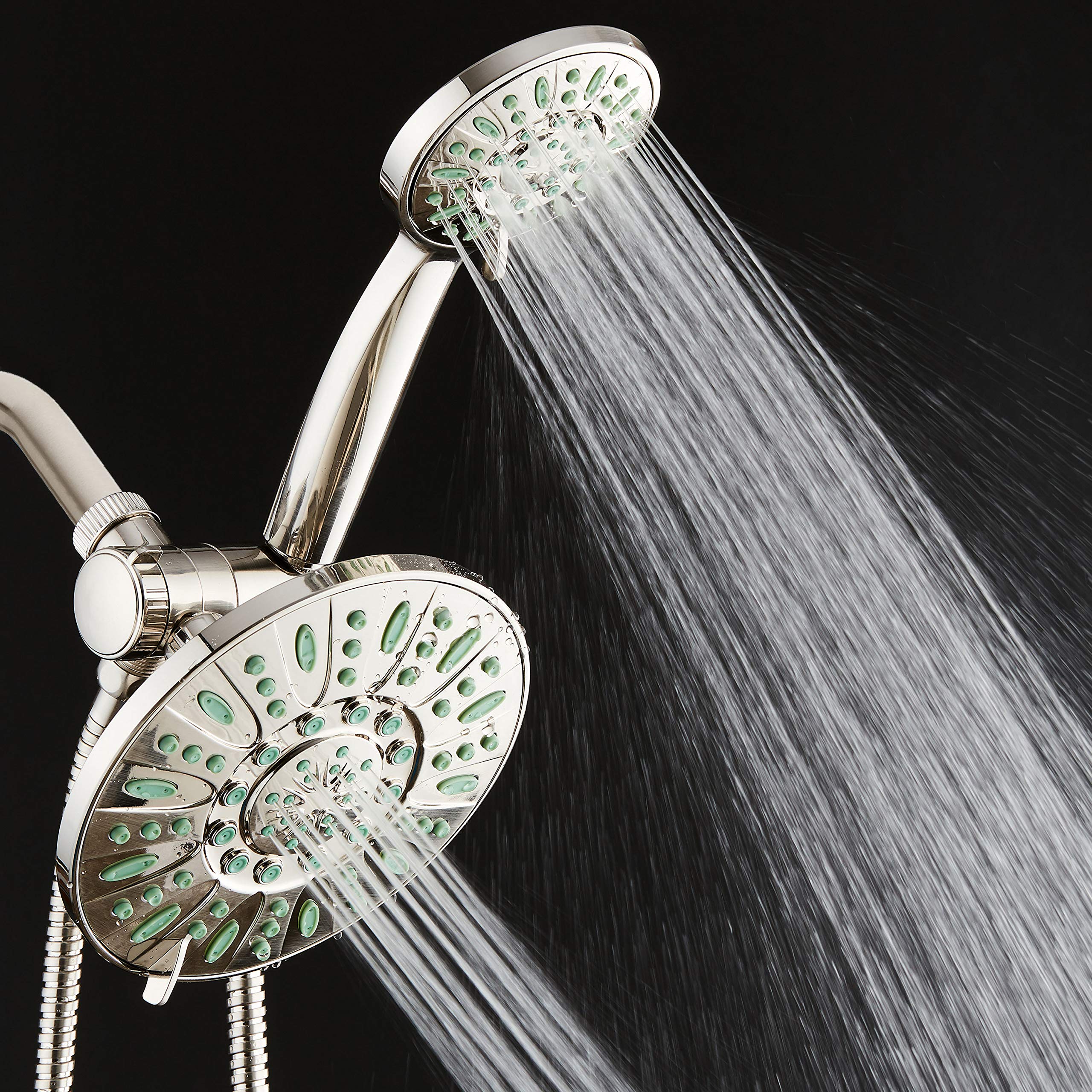 AquaDance anti-clog dial settings deliver six versatile shower modes for customization.