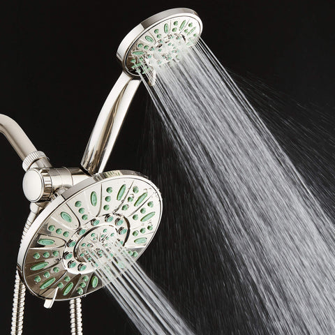 AquaDance anti-clog dial settings deliver six versatile shower modes for customization.