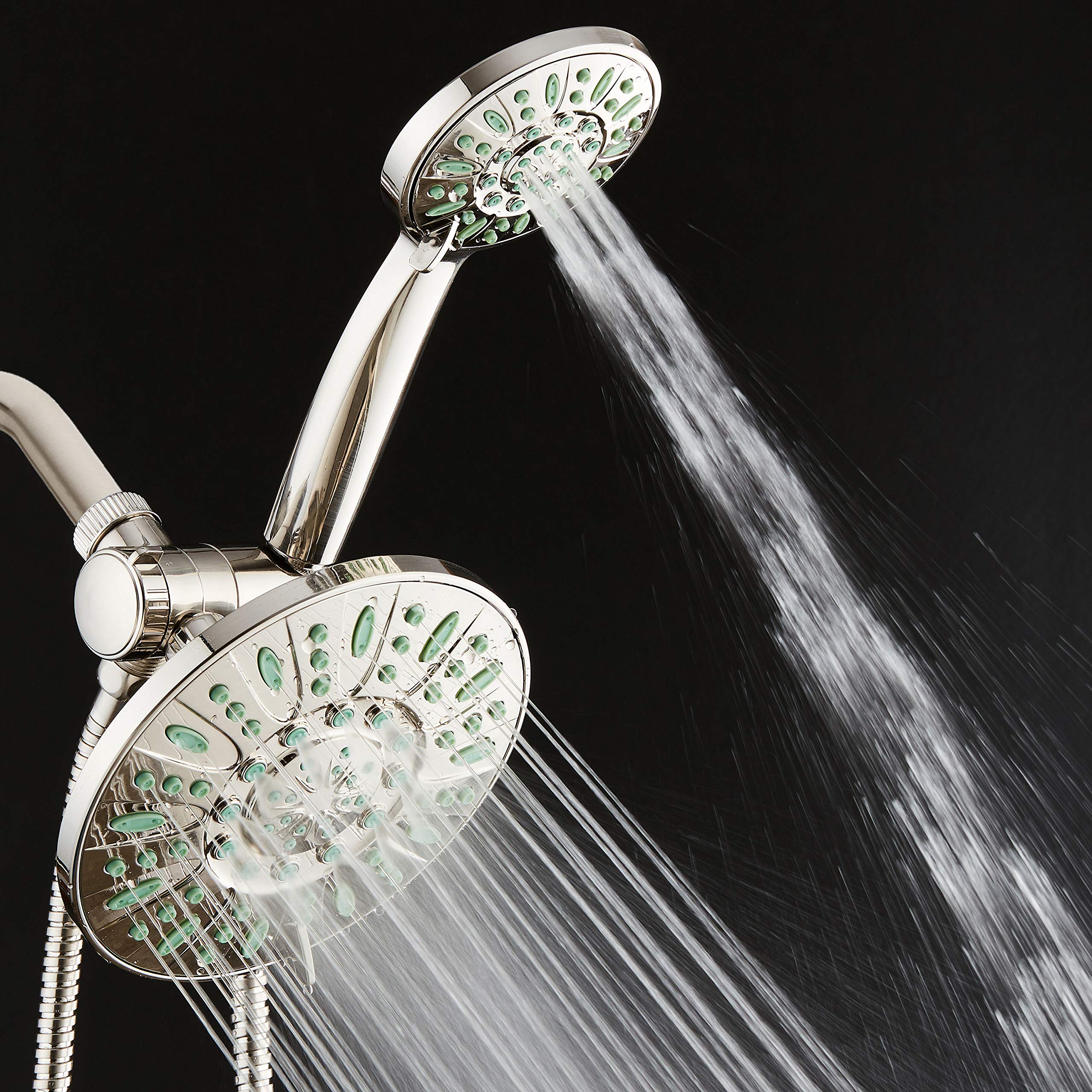 AquaDance coral green jets provide targeted hydro-massage and visual accent.