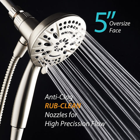 Tools-free installation on a standard shower arm