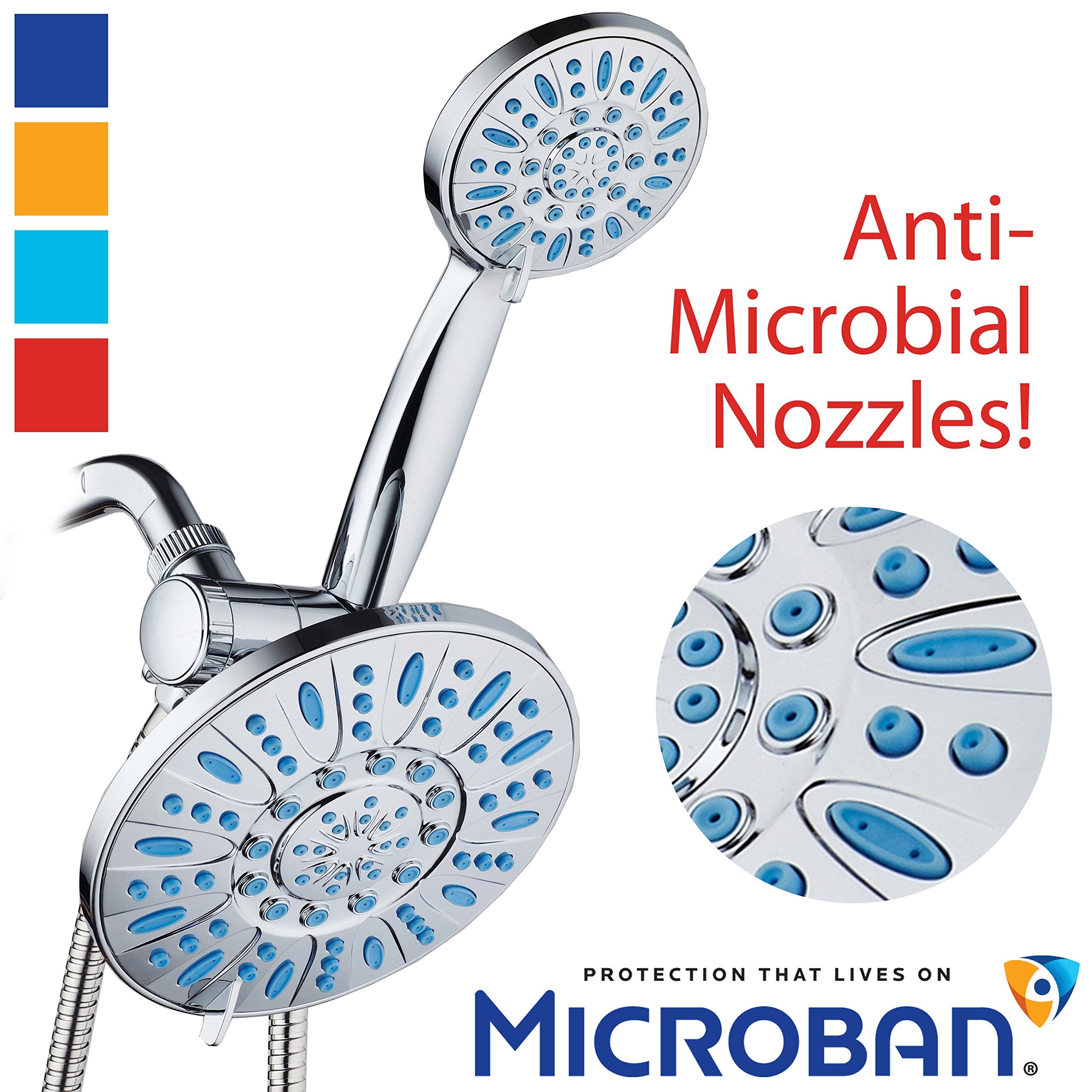 AquaDance Microban protection label highlights 24/7 surface defense.