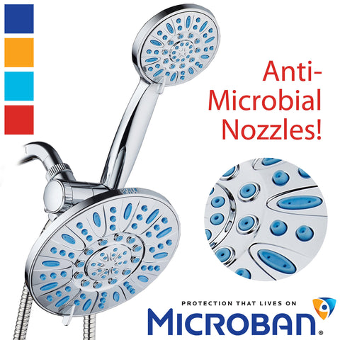 AquaDance Microban protection label highlights 24/7 surface defense.