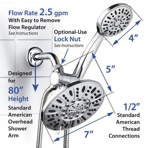 AquaDance shower system includes all you need for tool-free installation.